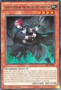 Subterror Nemesis Warrior TDIL-EN082 1st Edition Yu-Gi-Oh card from The Dark Illusion