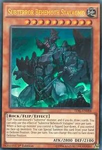 Subterror Behemoth Stalagmo TDIL-EN084 1st Edition Yu-Gi-Oh card from The Dark Illusion