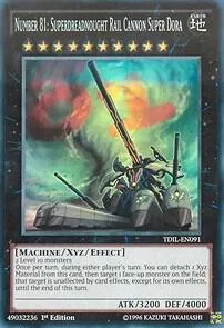 Number 81: Superdreadnought Rail Cannon Super Dora TDIL-EN091 1st Edition Yu-Gi-Oh card from The Dark Illusion