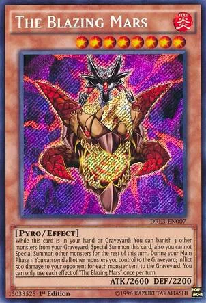 The Blazing Mars DRL3-EN007 Yu-Gi-Oh card from Dragons of Legend: Unleashed