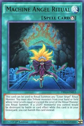 Machine Angel Ritual DRL3-EN015 Yu-Gi-Oh card from Dragons of Legend: Unleashed