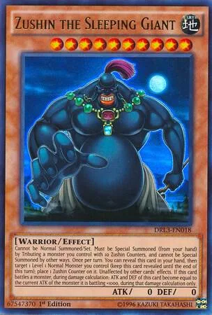 Zushin the Sleeping Giant DRL3-EN018 Yu-Gi-Oh card from Dragons of Legend: Unleashed