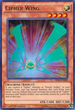 Cipher Wing DRL3-EN028 Yu-Gi-Oh card from Dragons of Legend: Unleashed