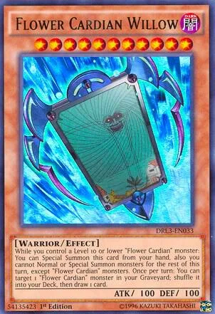 Flower Cardian Willow DRL3-EN033 Yu-Gi-Oh card from Dragons of Legend: Unleashed
