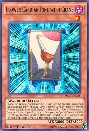 Flower Cardian Pine with Crane DRL3-EN035 Yu-Gi-Oh card from Dragons of Legend: Unleashed
