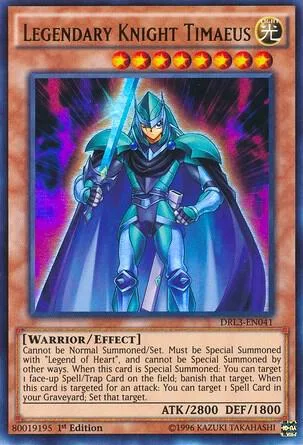 Legendary Knight Timaeus DRL3-EN041 Yu-Gi-Oh card from Dragons of Legend: Unleashed