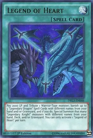 Legend of Heart DRL3-EN046 Yu-Gi-Oh card from Dragons of Legend: Unleashed