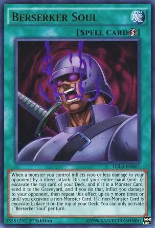 Berserker Soul DRL3-EN047 Yu-Gi-Oh card from Dragons of Legend: Unleashed