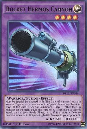 Rocket Hermos Cannon DRL3-EN064 Yu-Gi-Oh card from Dragons of Legend: Unleashed