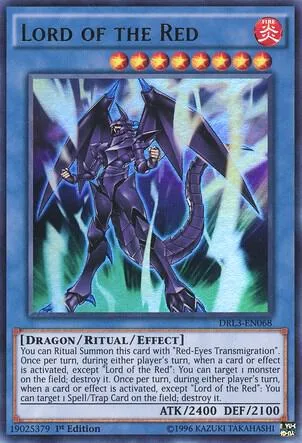 Lord of the Red DRL3-EN068 Yu-Gi-Oh card from Dragons of Legend: Unleashed