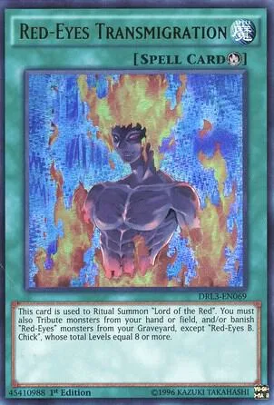 Red-Eyes Transmigration DRL3-EN069 Yu-Gi-Oh card from Dragons of Legend: Unleashed