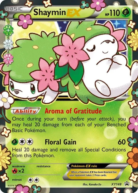 Shaymin EX #XY148 Holofoil Pokémon card from XY Promos