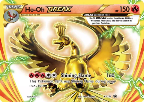 Ho-Oh BREAK #XY154 Holofoil Pokémon card from XY Promos