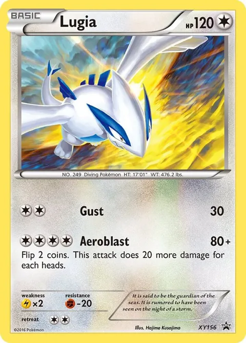 Lugia #XY156 Holofoil Pokémon card from XY Promos