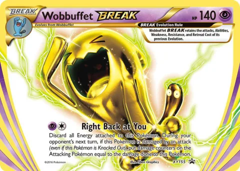 Wobbuffet BREAK #XY155 Holofoil Pokémon card from XY Promos