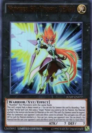 Number S0: Utopic ZEXAL JUMP-EN077 Yu-Gi-Oh card from Shonen Jump Magazine Promos