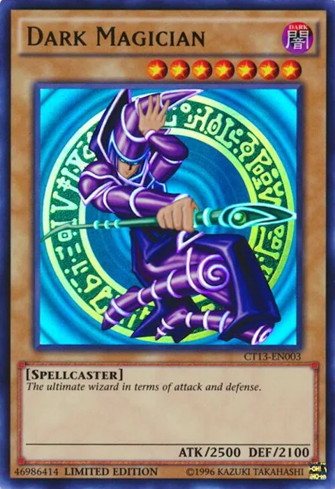 Dark Magician CT13-EN003 Yu-Gi-Oh card from 2016 Mega-Tins