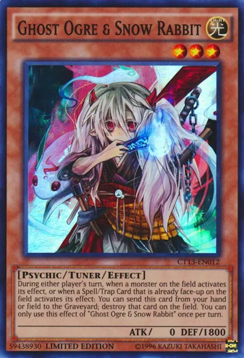 Ghost Ogre & Snow Rabbit CT13-EN012 Yu-Gi-Oh card from 2016 Mega-Tins