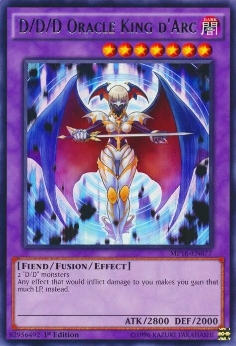 D/D/D Oracle King d'Arc MP16-EN077 Yu-Gi-Oh card from 2016 Mega-Tins Mega Pack