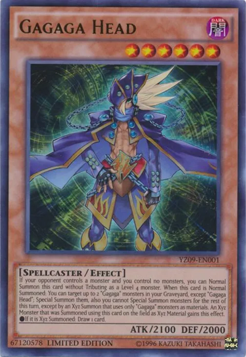 Gagaga Head YZ09-EN001 Yu-Gi-Oh card from Yu-Gi-Oh! ZEXAL Manga Promotional Cards