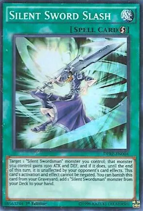 Silent Sword Slash DPRP-EN004 Yu-Gi-Oh card from Duelist Pack: Rivals of the Pharaoh