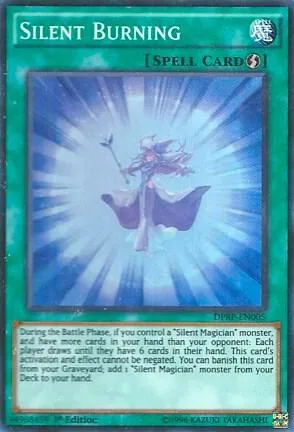 Silent Burning DPRP-EN005 Yu-Gi-Oh card from Duelist Pack: Rivals of the Pharaoh