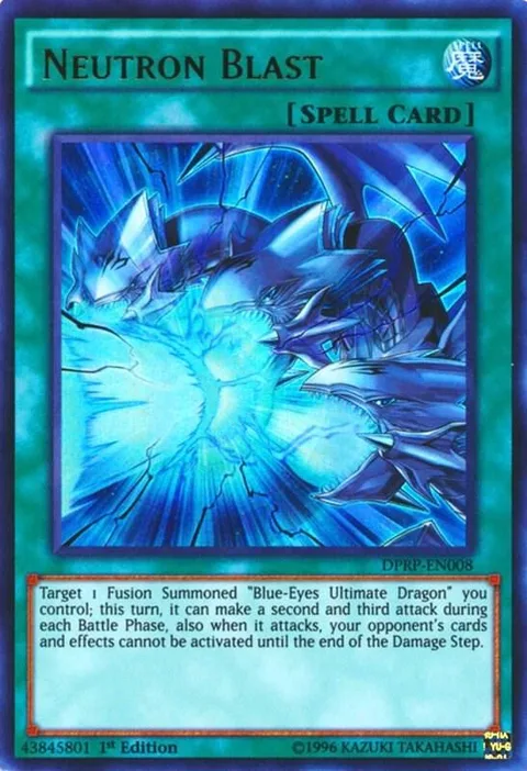 Neutron Blast DPRP-EN008 Yu-Gi-Oh card from Duelist Pack: Rivals of the Pharaoh