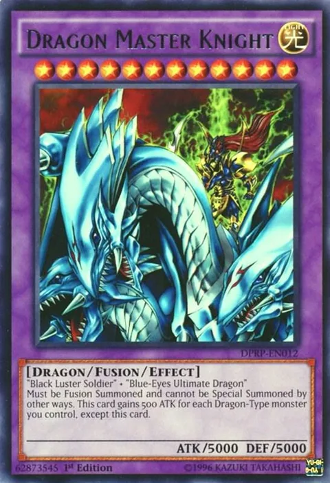 Dragon Master Knight DPRP-EN012 Yu-Gi-Oh card from Duelist Pack: Rivals of the Pharaoh