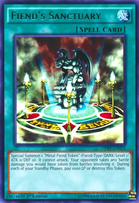 Fiend's Sanctuary DPRP-EN015 Yu-Gi-Oh card from Duelist Pack: Rivals of the Pharaoh