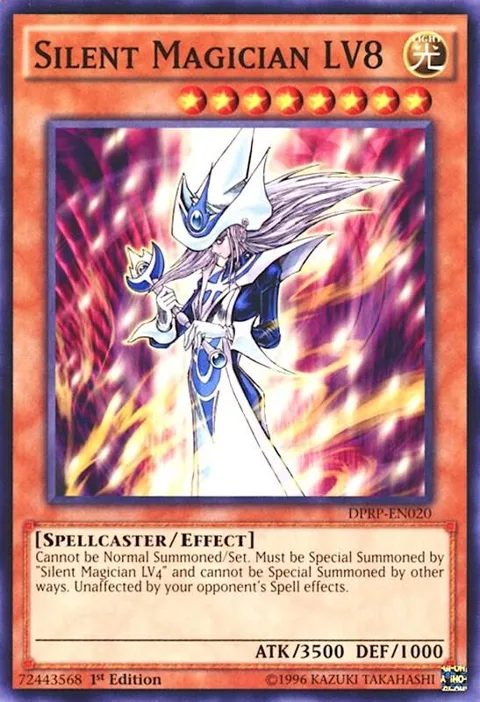 Silent Magician LV8 DPRP-EN020 Yu-Gi-Oh card from Duelist Pack: Rivals of the Pharaoh