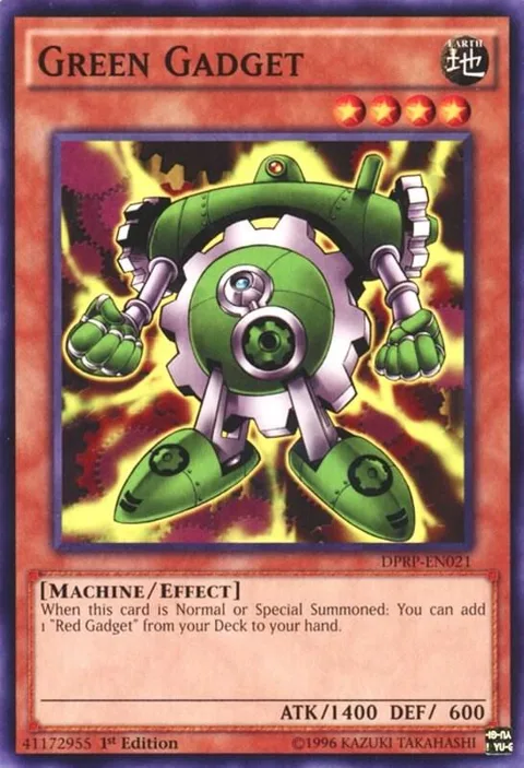 Green Gadget DPRP-EN021 Yu-Gi-Oh card from Duelist Pack: Rivals of the Pharaoh