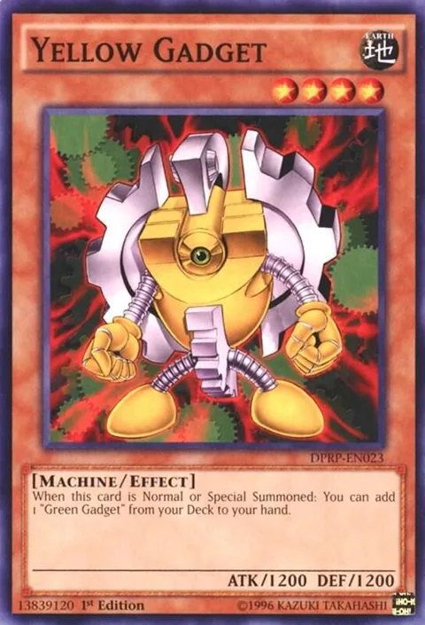 Yellow Gadget DPRP-EN023 Yu-Gi-Oh card from Duelist Pack: Rivals of the Pharaoh