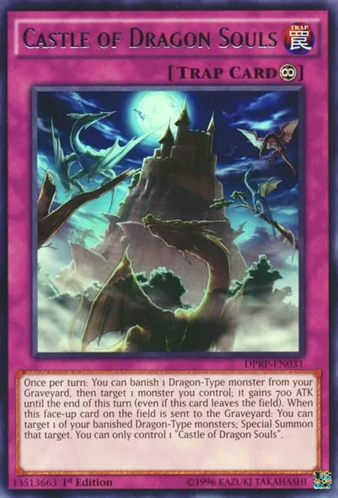 Castle of Dragon Souls DPRP-EN031 Yu-Gi-Oh card from Duelist Pack: Rivals of the Pharaoh
