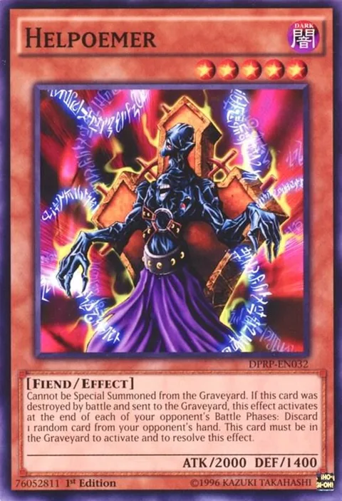 Helpoemer DPRP-EN032 Yu-Gi-Oh card from Duelist Pack: Rivals of the Pharaoh