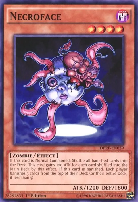 Necroface DPRP-EN039 Yu-Gi-Oh card from Duelist Pack: Rivals of the Pharaoh