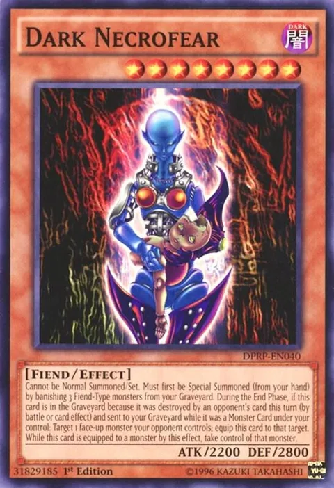 Dark Necrofear DPRP-EN040 Yu-Gi-Oh card from Duelist Pack: Rivals of the Pharaoh
