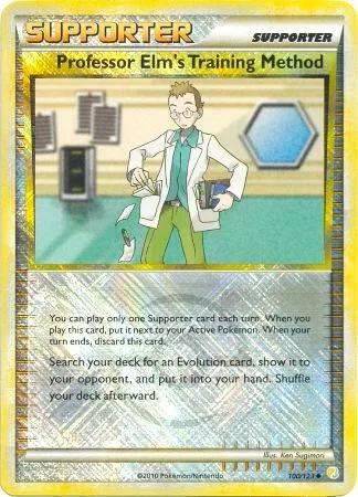 Professor Elm's Training Method - 100/123 League Promo #100/123 Reverse Holofoil Pokémon card from League & Championship Cards