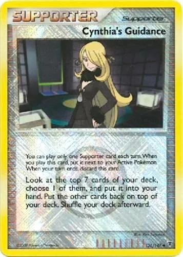 Cynthia's Guidance - 136/147 League Promo #136/147 Reverse Holofoil Pokémon card from League & Championship Cards