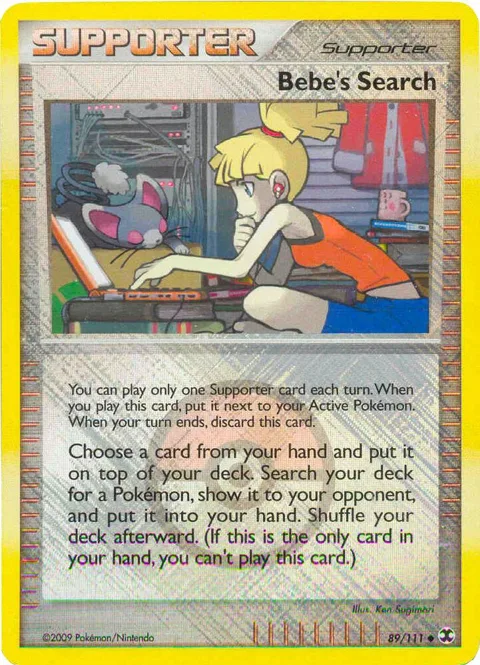 Bebe's Search - 89/111 League Promo #089/111 Reverse Holofoil Pokémon card from League & Championship Cards