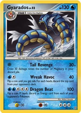 Gyarados - 19/100 DP Stormfront #019/100 Holofoil Pokémon card from Deck Exclusives