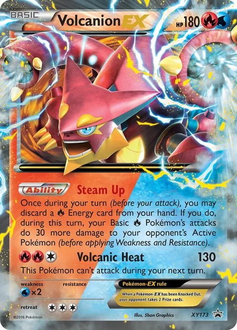 Volcanion EX #XY173 Holofoil Pokémon card from XY Promos