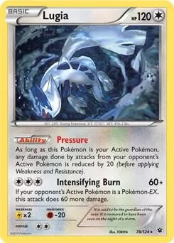 Lugia - 78/124 XY Fates Collide #078/124 Holofoil Pokémon card from Deck Exclusives