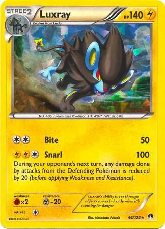 Luxray - 46/122 Cracked Ice Holo #046/122 Holofoil Pokémon card from Deck Exclusives