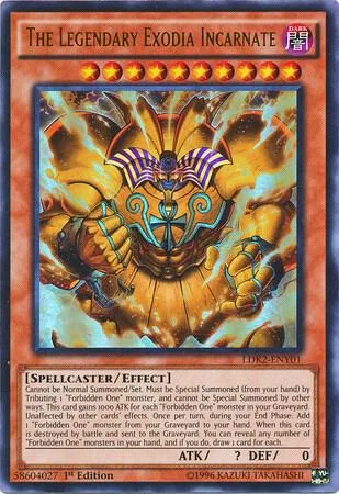 The Legendary Exodia Incarnate LDK2-ENY01 1st Edition Yu-Gi-Oh card from Legendary Decks II