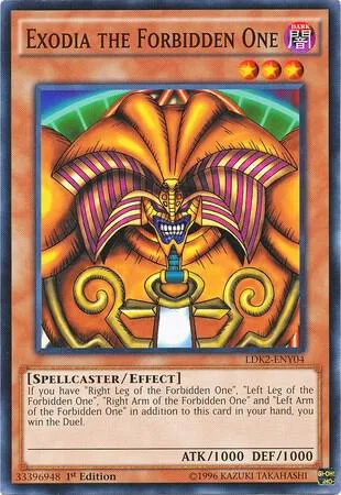 Exodia the Forbidden One LDK2-ENY04 LDK2 1st Edition Yu-Gi-Oh card from Legendary Decks II