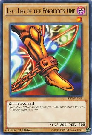 Left Leg of the Forbidden One LDK2-ENY08 LDK2 1st Edition Yu-Gi-Oh card from Legendary Decks II