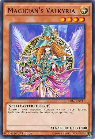 Magician's Valkyria LDK2-ENY17 Yu-Gi-Oh card from Legendary Decks II