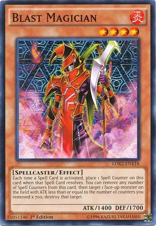 Blast Magician LDK2-ENY18 Yu-Gi-Oh card from Legendary Decks II