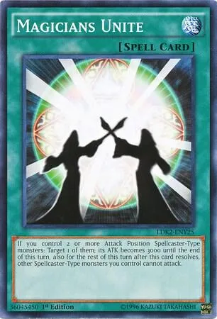 Magicians Unite LDK2-ENY25 Yu-Gi-Oh card from Legendary Decks II