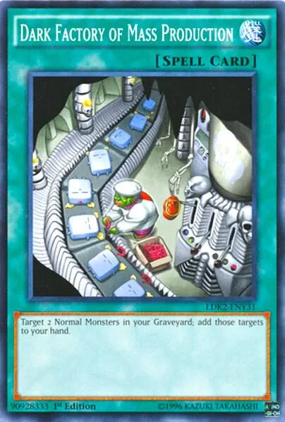 Dark Factory of Mass Production LDK2-ENY31 Yu-Gi-Oh card from Legendary Decks II
